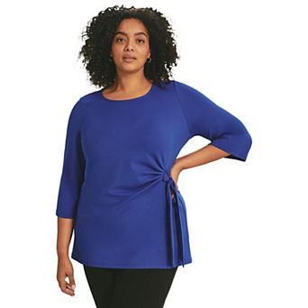 Avenue Women's Plus Size Tie Detail Tunic