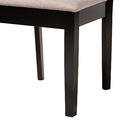 Baxton Studio Karel 5-Piece Dining Set with Geometric Chair Design