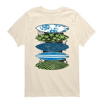 Boys 8-20 Surfboard Stack Graphic Tee