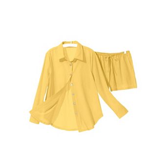 Swimsuits for All Women's Cotton Beach Shirt Cover Up