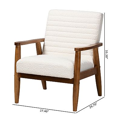 Baxton Studio Stratton Upholstered Arm Chair