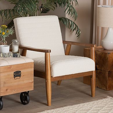 Baxton Studio Stratton Upholstered Arm Chair