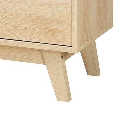 Baxton Studio Danina 6-Cube Bookshelf with 2 Doors