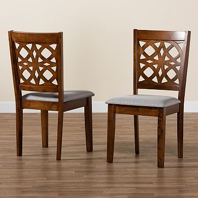 Baxton Studio Abigail 2-Piece Dining Chair Set