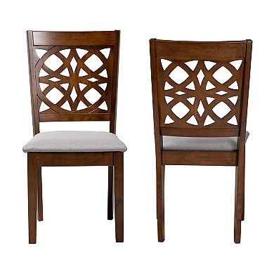 Baxton Studio Abigail 2-Piece Dining Chair Set