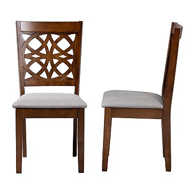 Baxton Studio Abigail 2-Piece Dining Chair Set