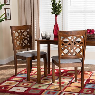 Baxton Studio Abigail 2-Piece Dining Chair Set