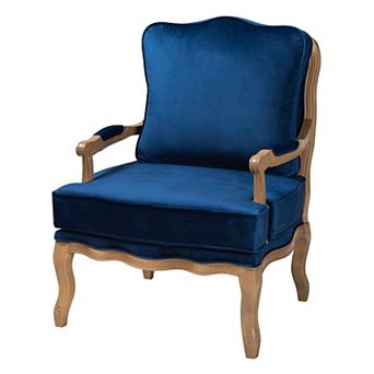 Baxton Studio Jules Arm Chair with Upholstered Seat and Back