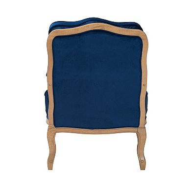 Baxton Studio Jules Arm Chair with Upholstered Seat and Back