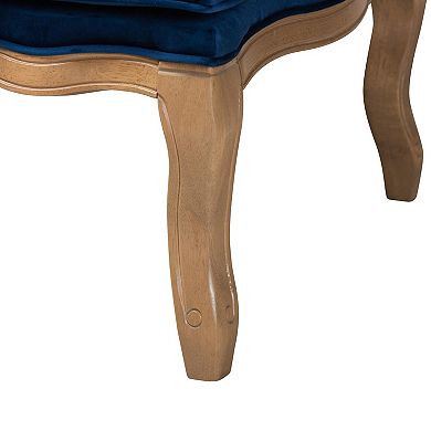 Baxton Studio Jules Arm Chair with Upholstered Seat and Back