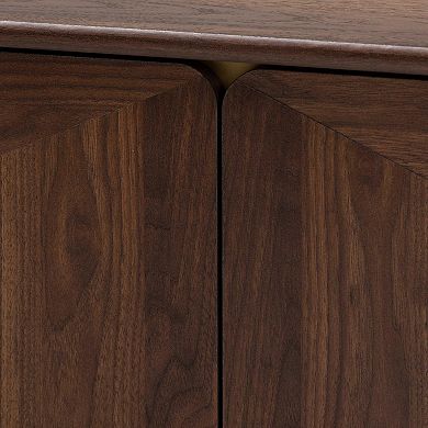 Baxton Studio Graceland Storage Coffee Table with Geometric Design