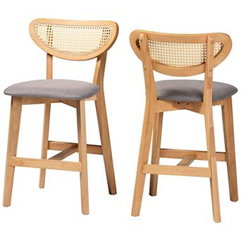 Baxton Studio Dannell 2 pc Counter Stool Set