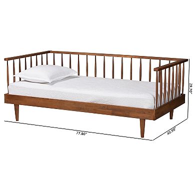 Baxton Studio Matilda Daybed with Wooden Frame