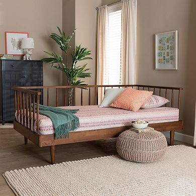 Baxton Studio Matilda Daybed with Wooden Frame