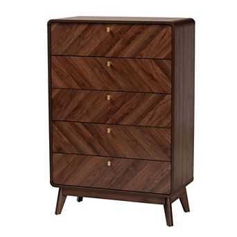 Baxton Studio Markell 5-Drawer Chest