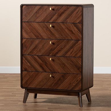 Baxton Studio Markell 5-Drawer Chest