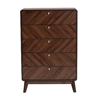 Baxton Studio Markell 5-Drawer Chest
