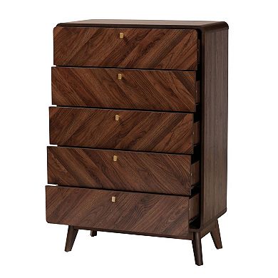 Baxton Studio Markell 5-Drawer Chest
