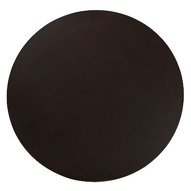 Baxton Studio Bruna 5-Piece Dining Set with Round Table and Upholstered Chairs