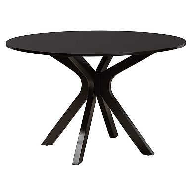 Baxton Studio Jana 7-Piece Dining Set with X-Back Chairs