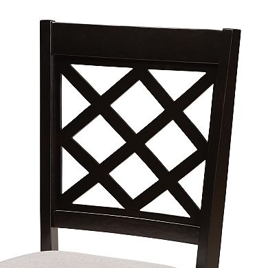 Baxton Studio Jana 7-Piece Dining Set with X-Back Chairs