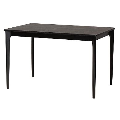 Baxton Studio Darrion 5-Piece Dining Set with Cane-Back Chairs