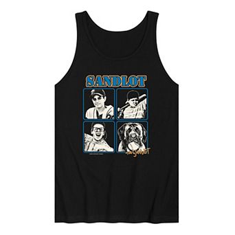 Men's The Sandlot Grid Distressed Graphic Tank Top