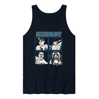 Men's The Sandlot Grid Distressed Graphic Tank Top