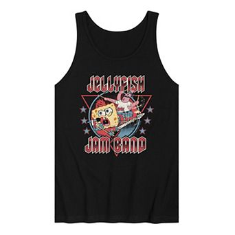 Men's SpongeBob SquarePants Jellyfish Jam Band Distressed Graphic Tank Top