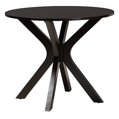 Baxton Studio Sadie 5-Piece Dining Set with Decorative Chair Backs