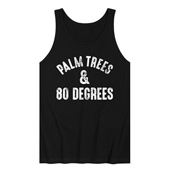 Men's Palm Trees & 80 Degrees Graphic Tank Top