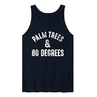 Men's Palm Trees & 80 Degrees Graphic Tank Top