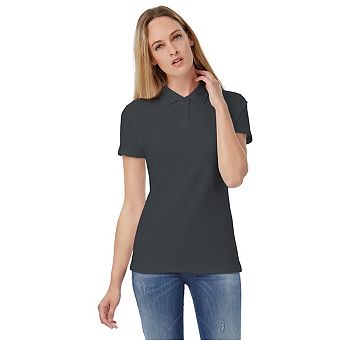 B&C Womens/Ladies ID.001 Plain Short Sleeve Polo Shirt