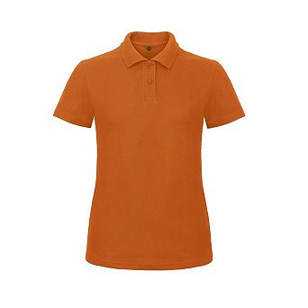 B&C Womens/Ladies ID.001 Plain Short Sleeve Polo Shirt