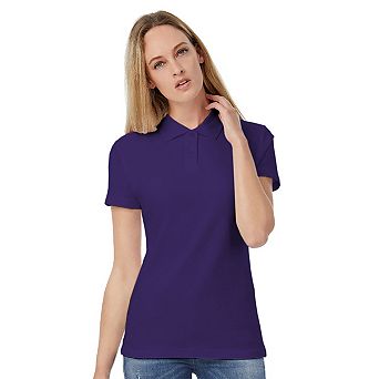 B&C Womens/Ladies ID.001 Plain Short Sleeve Polo Shirt