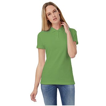 B&C Womens/Ladies ID.001 Plain Short Sleeve Polo Shirt