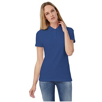 B&C Womens/Ladies ID.001 Plain Short Sleeve Polo Shirt