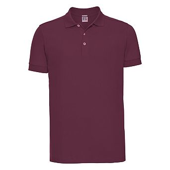 Russell Mens Stretch Short Sleeve Polo Shirt