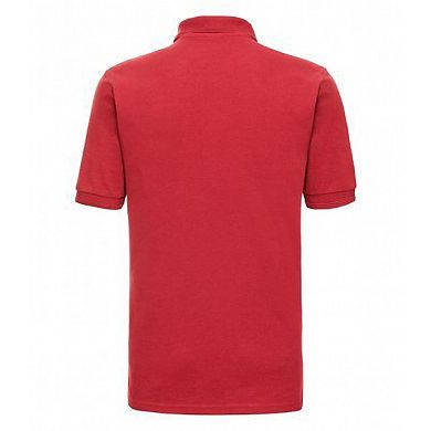Russell Mens Ripple Collar & Cuff Short Sleeve Polo Shirt