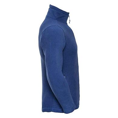 Russell Mens Zip Neck Outdoor Fleece Top