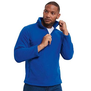 Russell Mens Zip Neck Outdoor Fleece Top