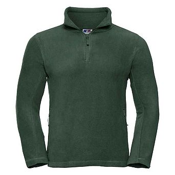Russell Mens Zip Neck Outdoor Fleece Top