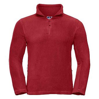 Russell Mens Zip Neck Outdoor Fleece Top