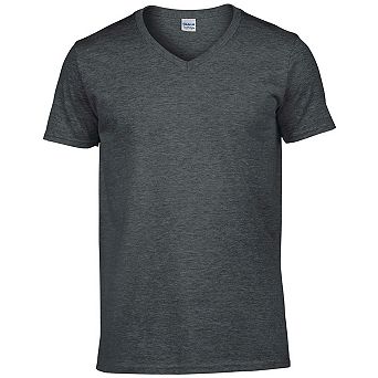 Gildan Mens Heather V Neck T-Shirt