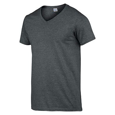 Gildan Mens Heather V Neck T-Shirt