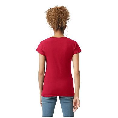 Gildan Womens/Ladies Soft Style V Neck T-Shirt