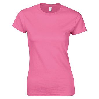 Gildan Womens/Ladies Softstyle Plain Ringspun Cotton Fitted T-Shirt