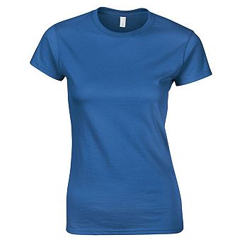 Gildan Womens/Ladies Softstyle Plain Ringspun Cotton Fitted T-Shirt