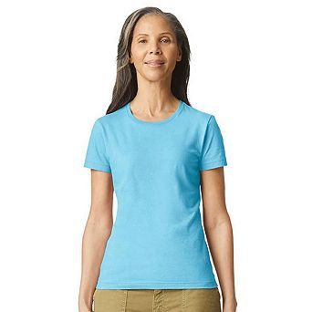 Gildan Womens/Ladies Softstyle Plain Ringspun Cotton Fitted T-Shirt
