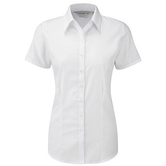 Russell Collection Womens/Ladies Herringbone Formal Shirt